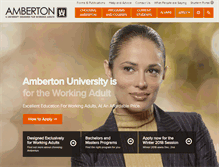Tablet Screenshot of amberton.edu